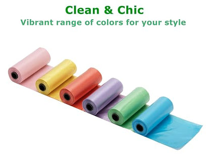 Ginsco 0.8 Gallons Disposable Trash Bags for Mini Car Trash Can, Portable Small Car Garbage Bags, Cars Accessories, Mini Trash Bags, Plastic Trash Bag for Cars/Home/Office (12 Rolls/180 Counts) Green - Image 4