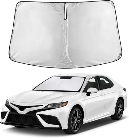Autovir Windshield Sun Shade Fit for 2018-2022 2023 2024 Toyota Camry | Sunshade, Front Car Window Shades Sun Visor, Blocks UV Rays & Heat, Car Accessories by Autovir