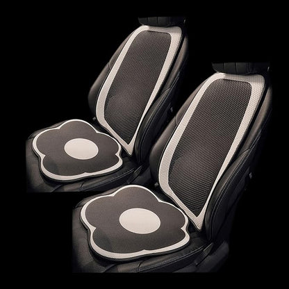 Cute Car Seat Covers for Women and Girl, Front Car Seat Cover, Machine Washable, Airbag Compatible, Driver Seat Cover, Fit (Sedan/SUV/Pickup/Van), Fit for Tesla (Front seat Cover-Flower) by Flying+Ideas