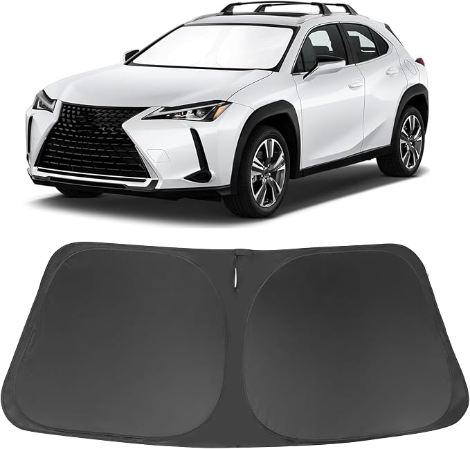 Windshield Sun Shade for 2019-2026 Le-xus UX200/250h/260h/300h/300e | Full covered for windshield, Foldable & Durable, Block UV Rays, Reduce Heat, Easy to install, Keep Car Cooler by LHFLIVE