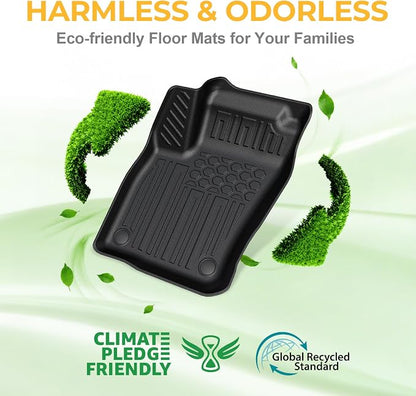 Floor Mats for 2022-2026 Volkswagen Taos FWD Accessories | Full-Coverage Mats Set with Cargo Liner & Backrest Mat, Odorless & Durable, All-Weather Protection, 3D Laser Fit, Quick Setup - Image 9