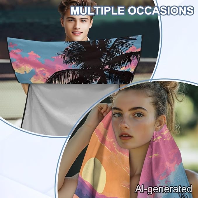 Palm Trees Car Towel Seat Cover Breathable Car Seat Towel Cover with Storage Bag Cars Accessories Easy to Store Universal Fit for Most Vehicles - Image 5