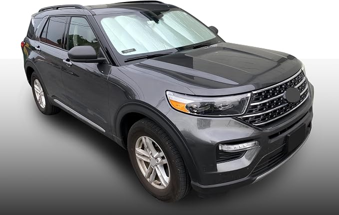 Front Windshield Sunshade Custom Fit for 2020-2026 Ford Explorer SUV | UV Reflector Sun Protector Privacy Multi-Layer Insulated Blockout Accessories [Made in USA] - Image 4