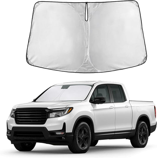 Autovir Windshield Sun Shade Fit for 2017-2024 2025 2026 Honda Ridgeline | Sunshade, Front Car Window Shades Sun Visor, Blocks UV Rays & Heat, Car Accessories by Autovir