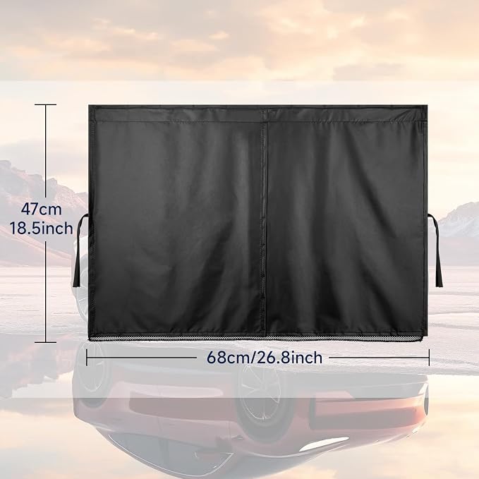 Car Window Shades, Side Window Sun Shades Blocks Heat and UV Rays Glare, Magnetic Car Privacy Safe Curtains for Back Windows, Camping Accessories for Baby - Image 6