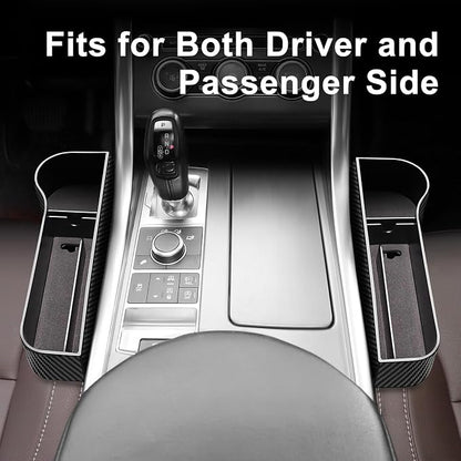 Car Seat Gap Filler Organizer, 2 Pack Car Console Organizer with Cup Holder | Auto Console Side Storage Box with 2 Seat Hooks, Car Organizer Front Seat for Drink, Phones, Keys, Fit for Car SUV Truck - Image 6