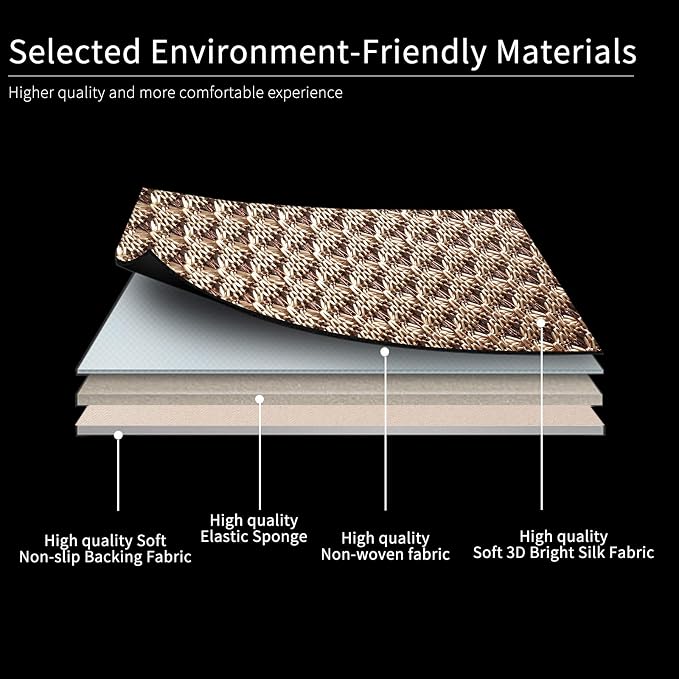 Auto Newer Luxury Breathable Rear Bench Car Seat Cover Fit Four Seasons, Back Seat Protector，Universal Rear of Car Seat Cushions,Universal Fit for 95% Cars,SUV,Pickup,Van（Rear Seat,Beige - Image 3