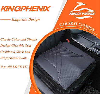 kingphenix Memory Foam Car Seat Cushion for Driving Comfort and Office Use | Coccyx and Lower Back Pressure Relief, Non-Slip Seat Cushion for Cars, Trucks, SUVs, Long Drives and Office Chairs, Black - Image 9