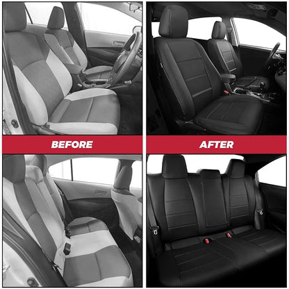 FREESOO Custom Leather Seat Covers for Toyota Corolla LE 2023-2026 | Sedan, Full Set, Waterproof, Airbag Compatible, Scratch-resistant, Anti-slip, Protector Cushion, Durable Material, Easy-clean - Image 5