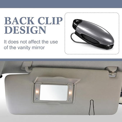 Frienda 5 Pcs Car Sun Visor Clip Sunglasses Holder,Gray | Visor Clips for Eyeglasses, Securely Holds Glasses, Ticket Card Holder, Metal Shell Spring Clip, For Women Men Drivers - Image 5