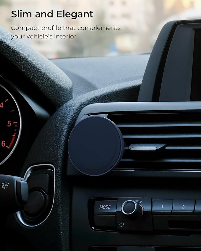 iOttie Velox MagSafe Compatible Air Vent Car Phone Holder. Unversal Magnetic Car Phone Mount for iPhone 12/13/14/15/16/17 Series & Android Phones via Included Magnetic Ring Adapter - Image 6