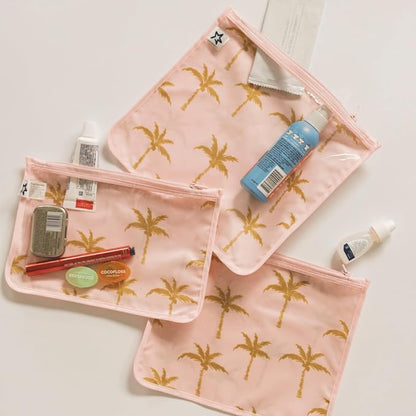 Tiny Twinkle Diaper Bag Organizing Pouches|3 Pack Mess-Proof Clear Front Travel Organizer Bags&TSA Approved Toiletry Bag Set for Baby and Mom Essentials - Image 2