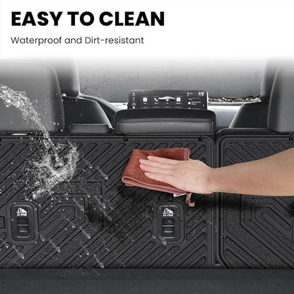 LASFIT Rear Seat Back Protector for Honda Passport 2026 | All Weather TPE Pet Friendly Custom Fit Passport Second Row Back Seat Cover Mat Liner Accessories, Black - Image 6