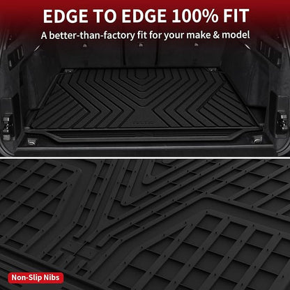 LASFIT Trunk Mat for BMW X5 2019-2026 5-Seat Models | Without Luggage Compartment Package, Not Fit 7 Seats, All Weather TPE Custom Fit Cargo Trunk Liner, Black - Image 7