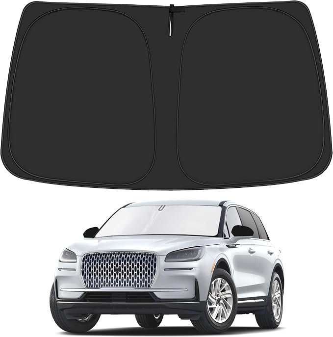 Windshield Sun Shade for 2020-2025 Lincoln Corsair Accessories, Foldable Window Sunshade Sun Visor Protector, Front Windshield Sunshade Sun Shield Blocks UV Rays Heat by ULROLIT