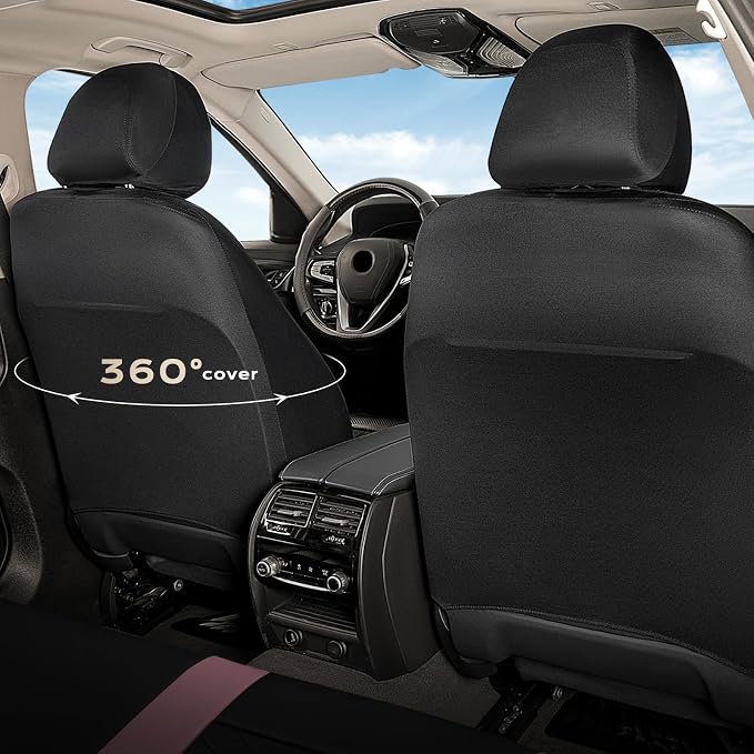 Coverado Car Seat Covers Full Set, Automotive Front and Rear Seat Covers with Backrest, Nappa Leather Car Seat Protectors Waterproof, Universal for Most Vehicles - Image 7