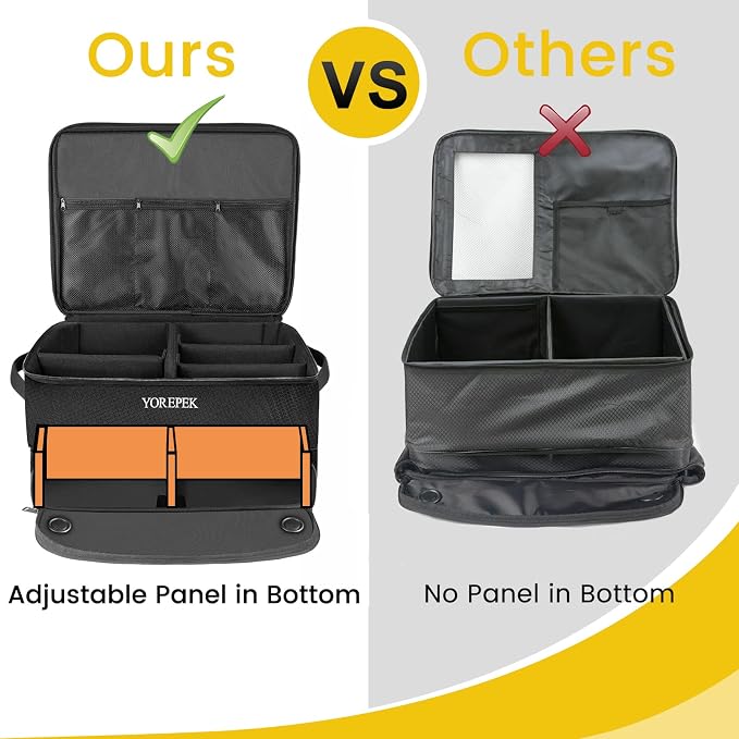 YOREPEK Golf Gifts for Men, 2 Layer Golf Trunk Organizer for 2 Pair Shoes | Waterproof Car Trunk Locker with Separate Ventilated Compartment for Balls, Tees, Clothes, Gloves, Birthday Gifts for Golfers - Image 5