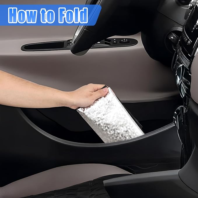 ZATOOTO Car Window Shades for Toyota Camry 2018-2023, Shade for Baby in Car | Heat Reflective, Keep Car Cool, 4 Pack Custom Fit, Ideal for Camping, Naps & Protecting Valuables, Easy Foldable Storage - Image 6