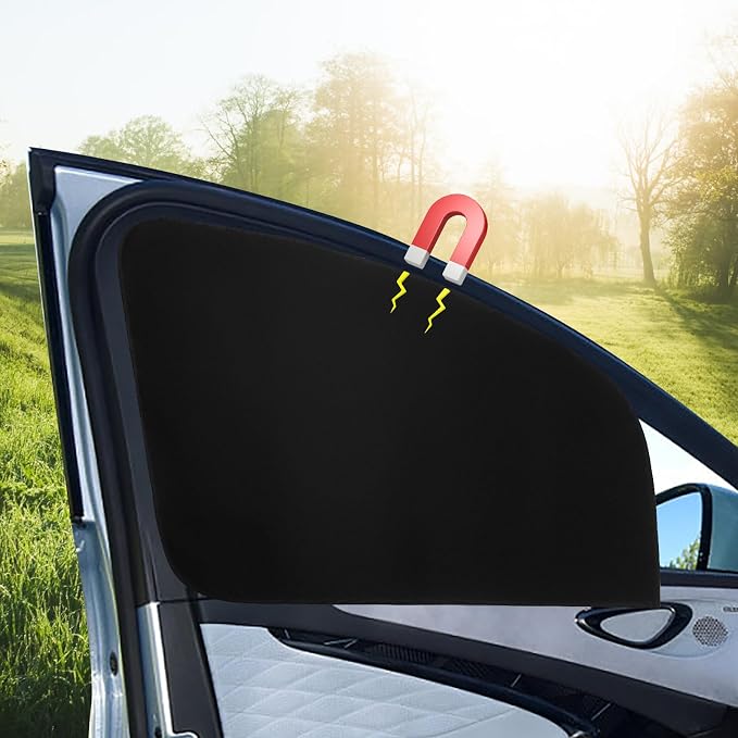 Ovege Car Window Shades Magnetic Driver Side Window Shades Car Privacy Curtain 2pcs by Ovege
