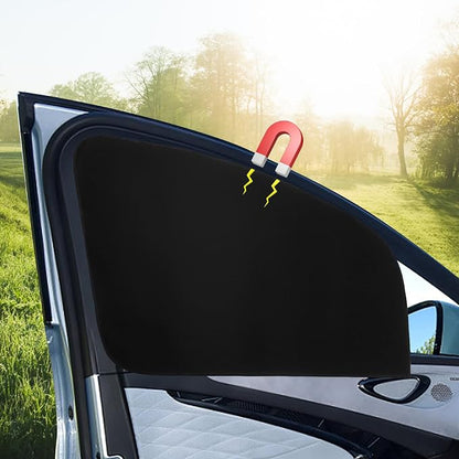 Ovege Car Window Shades Magnetic Driver Side Window Shades Car Privacy Curtain 2pcs by Ovege