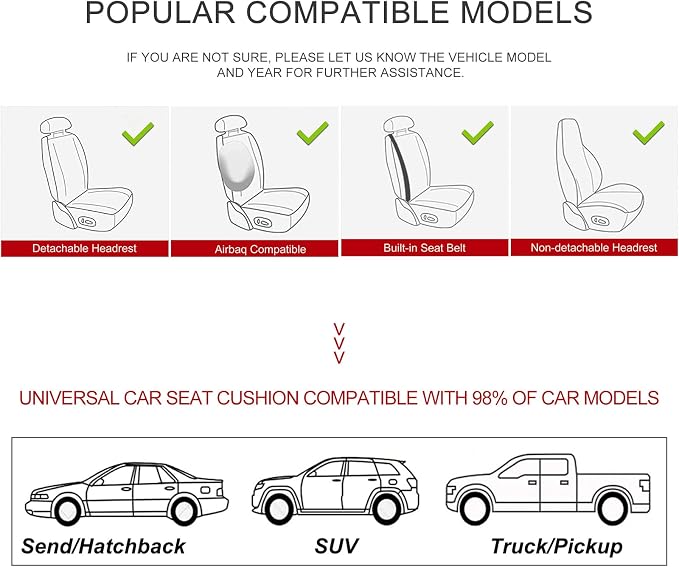 BOPUOVRE Car Seat Cover for Luxury & Comfort PU Leather | Anti Slip Full Wrap Protection Storage Pocket Bottom Cushion Universal Fit 95% Vehicles Black 1 Piece - Image 6