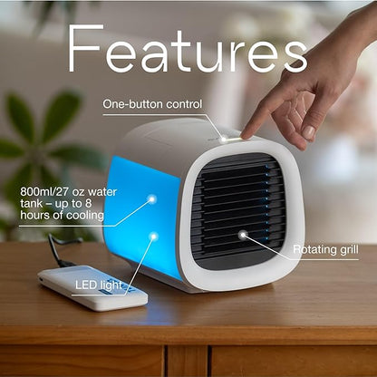 Evapolar evaCHILL Portable Air Conditioners - Portable AC Unit - Small Personal Evaporative Air Cooler & Fan for Desk, Office, Car, Camping, White - Image 2