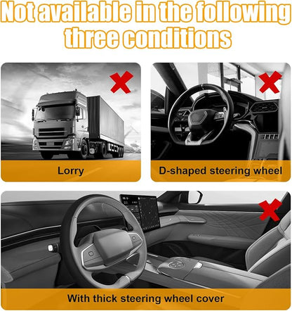 Dickno Car Steering Wheel Desk, Multipurpose Auto Steering Wheel Tray with Drink Holder, Steering Wheel Food Tray for Eating, Universal Vehicle Travel Accessories for Constant Travelers (Beige) - Image 5