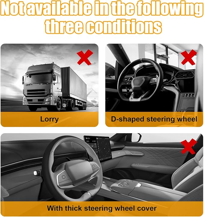 Dickno Car Steering Wheel Desk, Multipurpose Auto Steering Wheel Tray with Drink Holder, Steering Wheel Food Tray for Eating, Universal Vehicle Travel Accessories for Constant Travelers (Gray) - Image 5