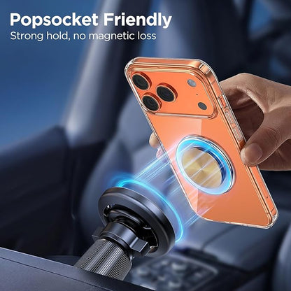 Miracase Car Phone Holder for Magsafe [Strong Magnets] Magnetic Phone Holders for Your Car, 360°Adjustable Air Vent Hands Free Cell Phone Mount Cradle Fit iPhone 17-12 & All Smartphones, Carbon Fiber - Image 9
