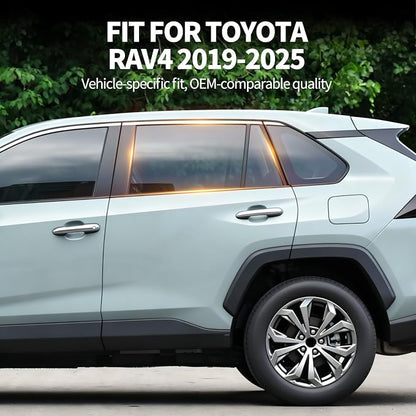 2 PCS Car Rear Side Window Shades for 2019-2025 Toyota RAV4 | Sun Shades with Breathable Mesh Accessories, UV & Heat Blocking Privacy Covers for Baby, Travel, Camping - Image 2
