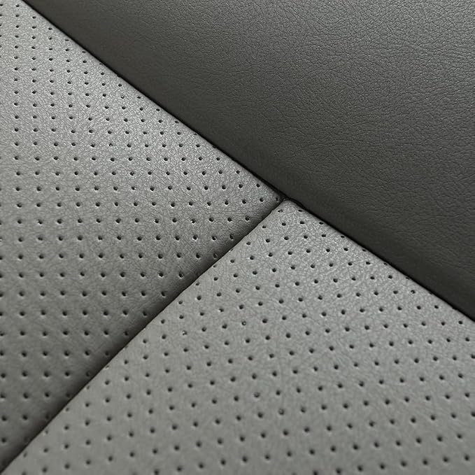 1pcs Luxury Car Seat Backrest Protector Cover Car Interior PU Leather Car Seat Cover Universal Anti-Slip Seat Cover(Dark Grey Backrest) - Image 6