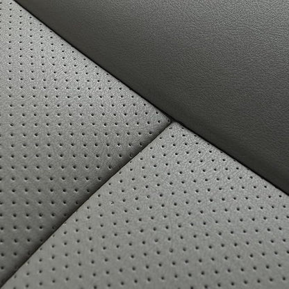 1pcs Luxury Car Seat Backrest Protector Cover Car Interior PU Leather Car Seat Cover Universal Anti-Slip Seat Cover(Dark Grey Backrest) - Image 6