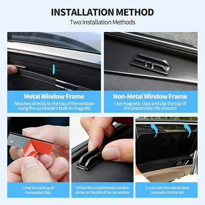 2 PCS Car Rear Side Window Shades for 2026 Toyota RAV4 Accessories | Sun Shades with Breathable Mesh, UV & Heat Blocking Privacy Covers for Baby, Travel, Camping - Image 5