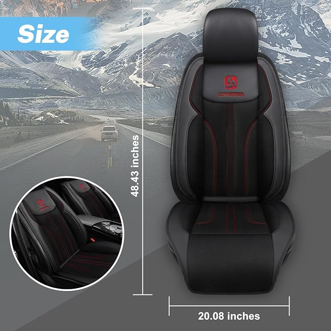 Cooling Car Seat Cushion Front Seat,12V&24V Cooling Seat Cover for Cars with 10 Fans,Cooled Seat Cover for Car SUV Truck Universal Fit (Black) - Image 8