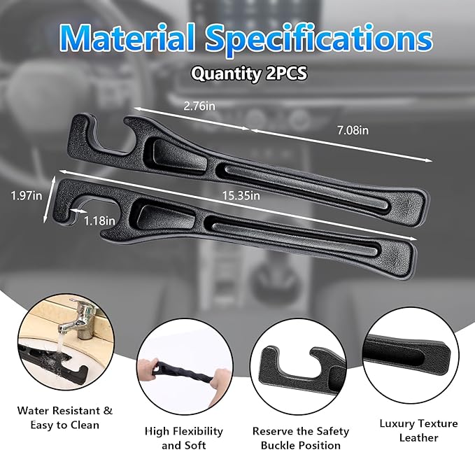 【Compatible with Mercedes-Benz GLE GLC】 Car Seat Gap Filler | No Drop Seat Guard Compatible with Mercedes-Benz GLE GLC Accessories Drop Seat Guards for Cars(2Pcs) Car Escape Tool(2Pcs) - Image 6