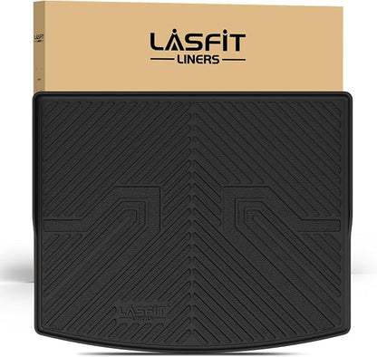 LASFIT Cargo Mat for Kia Seltos 2026 2025 2024 2023 2022 2021 | (Only Fit with Cargo Floor in the Lower Position) All Weather TPE Custom Fit Cargo Trunk Mat Accessories, Black by LASFIT