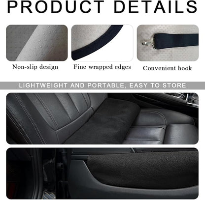 DXNQ Waterproof Car Towel Seat Cover, Sweating Non-Slip Premium Towel Carseat Cover Protector, Universal Soft Machine Washable Car Truck SUV Front Seat Cover for Gym Workout Beach Hiking (Black) - Image 3