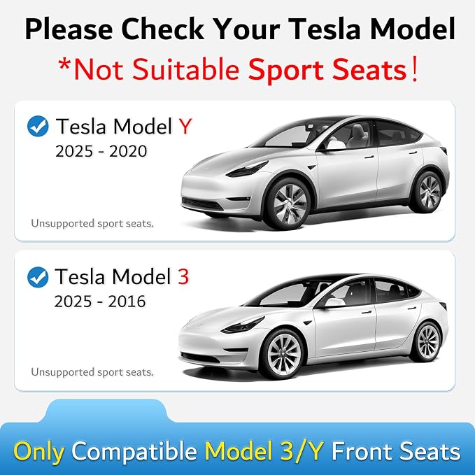 Premium Microfiber Towel Tesla Model Y Juniper/3 Seat Cover, Waterproof | Sweatproof | Machine Washable | Non-Slip, Seat Protector for Tesla Model 3/Y 2016-2026 Interior Accessories - (1Pack, Gray) - Image 2