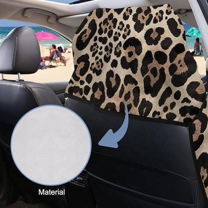 SEANATIVE Cheetah Leopard Car Seat Towel Cover, Universal Car Seat Cover and Changing Towel, Super Absorbent Transition & Seat Wrap, Ideal for Gym Swimming Surfing Running - Image 6