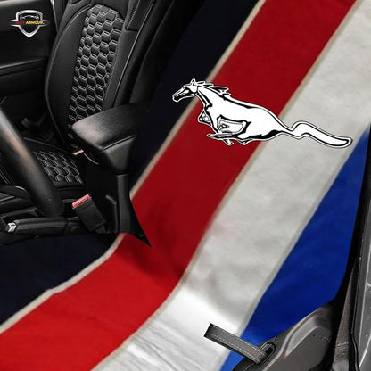 Seat Armour Seat Protector Towel for Mustang Pony Tribar – Soft Machine Washable Car Seat Cover Towel – Easy to Install, Multipurpose Car Seat Towel - Image 7