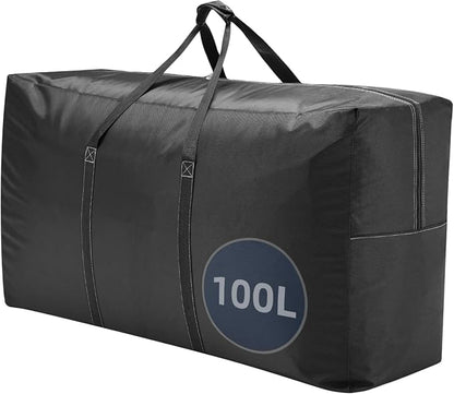 Extra Large travel duffel bag with Strong Handles, Waterproof duffel bag, Durable Zippers, Extra Large Storage Totes for Space Saving and Moving Supplies by Unknown