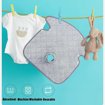 PandaEar 2 Pack Infant Car Seat Protector, Waterproof Piddle Pad for Babies | Toddler Car Seat & Stroller Pads Cover for Potty Training, Waterproof 4-Layer Protection, Non-Slip Backing, Machine Washable - Image 5