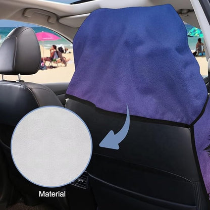 Palm Tree Car Towel Seat Cover Breathable Soft Car Seat Cover Protector Washable Cars Accessories Easy to Store for Trucks, SUVs, Sedans - Image 3