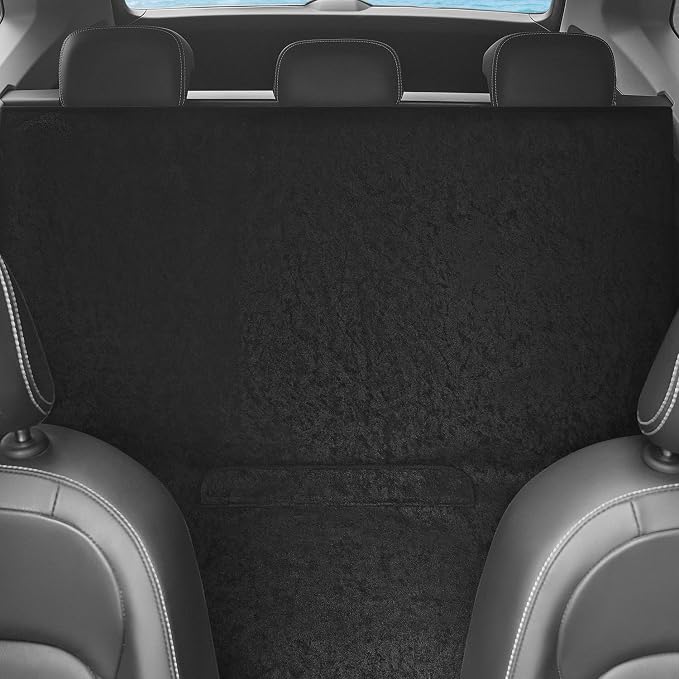 Waterproof Car Seat Cover Bench Black Full Size Universal Fits Car Sweat Towel for Trucks SUV Van Rear Car Seat Protector Protector Cloth Seats Pack of 1 - Image 2