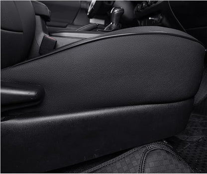 EKR Custom Fit Tacoma Car Seat Covers for Toyota Tacoma 2024 2025 2026 Xtra Cab SR -Full Set,Faux Leather(Black) - Image 2