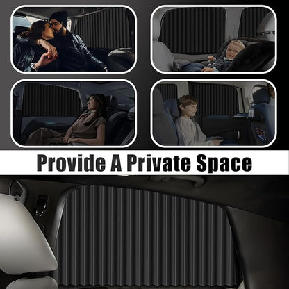 XCBYT Magnetic Car Side Window Shades, 2 Pack | 98% UV Block, Rear Seat Privacy, Strong Magnetic, Universal Fit, for Baby, Pets - Image 5