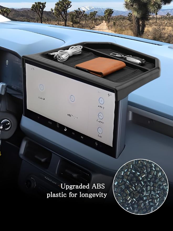CDEFG for 2026 Ford Maverick Dashboard Storage Tray - Behind Screen Organizer Box 13.2-Inch Screen Dash Tray for 2025 2026 Ford Maverick Truck Accessories - Image 4
