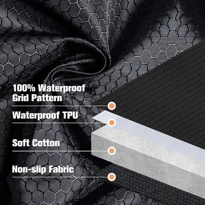 Waterproof Scratchproof Pet Bench Seat Covers for Cars, SUVs | Nonslip Durable Back Seat Cover for Dogs, 600D Oxford Fabric, Side Flaps, Full Bench, Easy Install, Machine Washable - Image 6