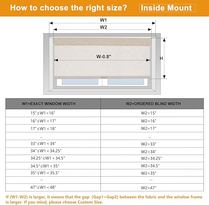 Persilux Light Filtering Roller Shades for Window Blinds,Cordless,Linen Fabric,Thermal Insulated Fabric UV Protection Shades for Home,Office,Bedroom,Door,Light Filtering-Cream,27 1/2" W X 72" H - Image 6