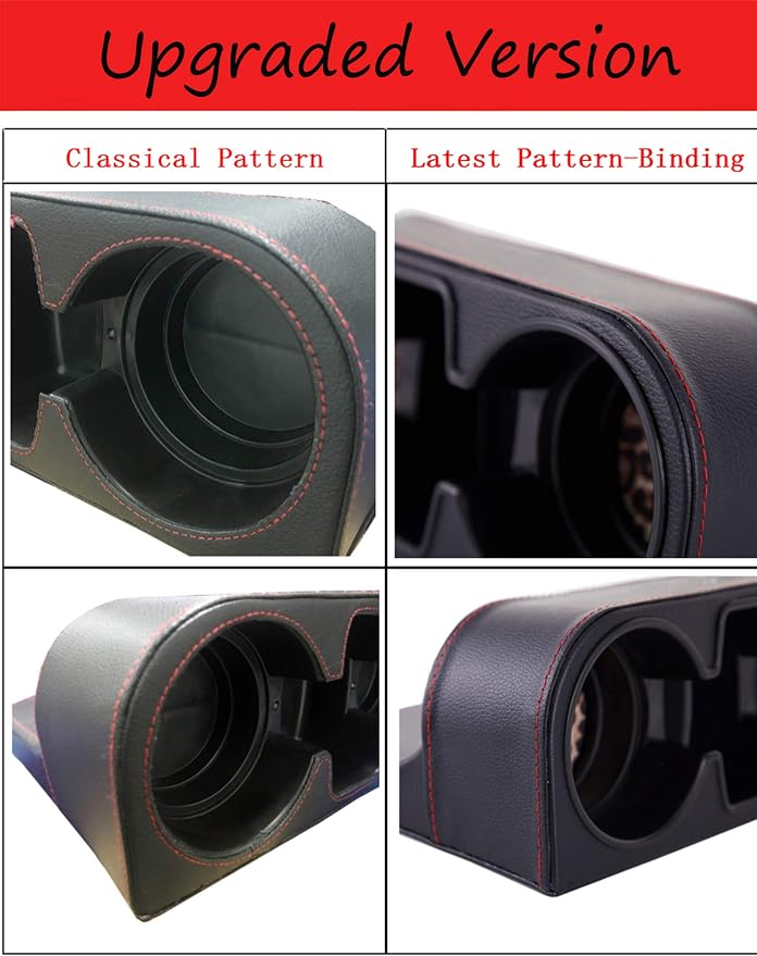 Cup Holder for Car, Car Seat Gap Organizer, PU Leather, XBD Black | Console Side Pocket, Cup Drink Holders, Easy Install, Universal Fits, Car Coin Cellphone Holder, Auto Front Seat Cup Holder - Image 3